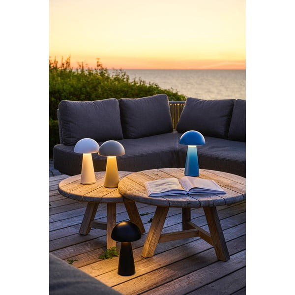 Šedá LED stolní lampa na dálkové ovládání (výška 28 cm) Sam – Sirius-image-3