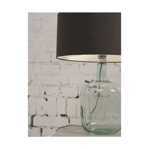 Stolní lampa s tmavě modrým stínidlem a konstrukcí z recyklovaného skla Good&Mojo Murano, ⌀ 30 cm-image-2
