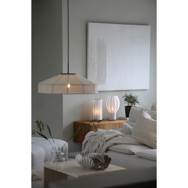 Černobílá stolní lampa s textilním stínidlem (výška 31,5 cm) Hikari – Markslöjd-image-2