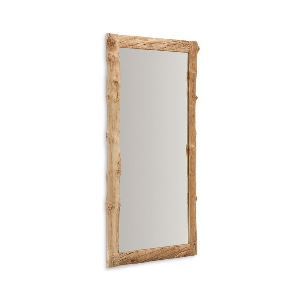 Nástěnné zrcadlo s dřevěným rámem 105x200 cm Ibro – Kave Home-image-2