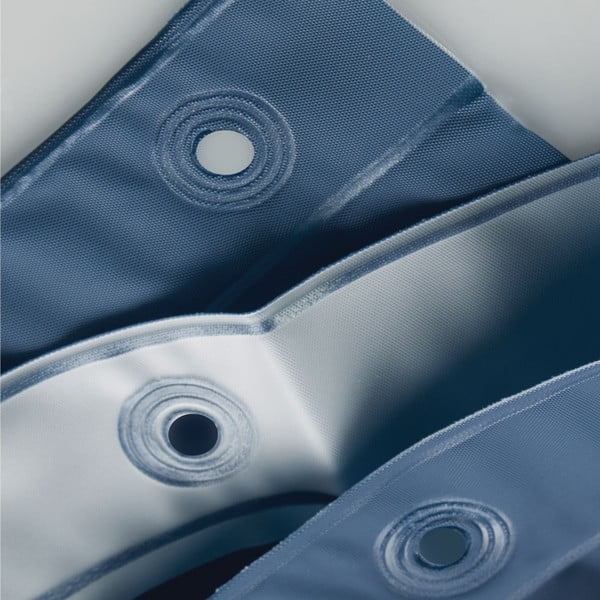 Modrý sprchový závěs iDesign PEVA, 183 x 183 cm-image-3