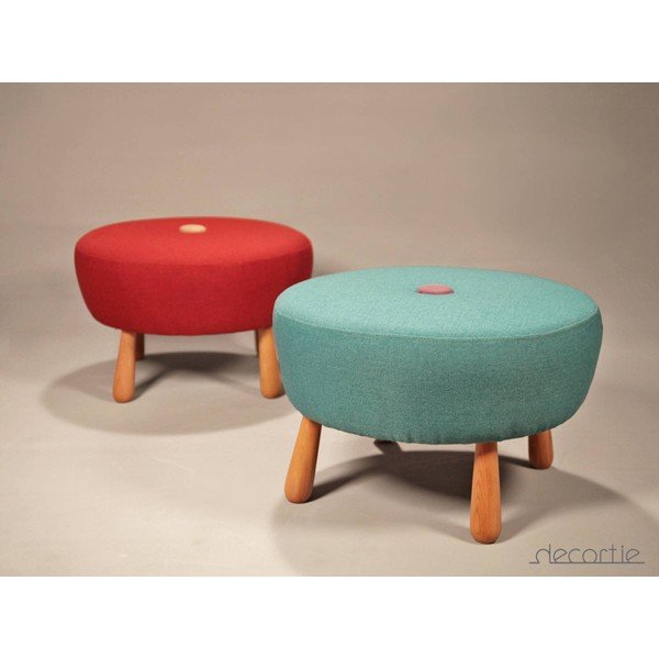 Taburetka Dodue Pouf, fialová/tyrkys-image-1