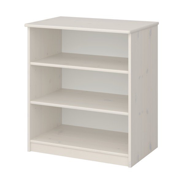 Bílá dětská knihovna z borovicového dřeva 64x72 cm Memphis - Tvilum-image-2