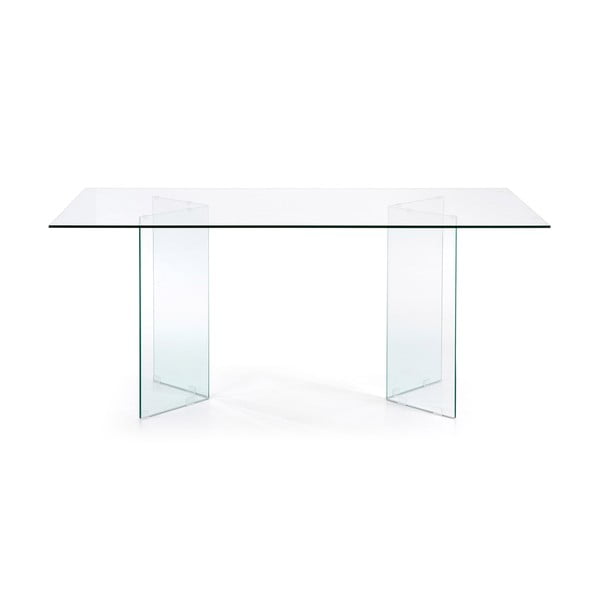 Jídelní stůl se skleněnou deskou 90x200 cm Burano – Kave Home-image-3