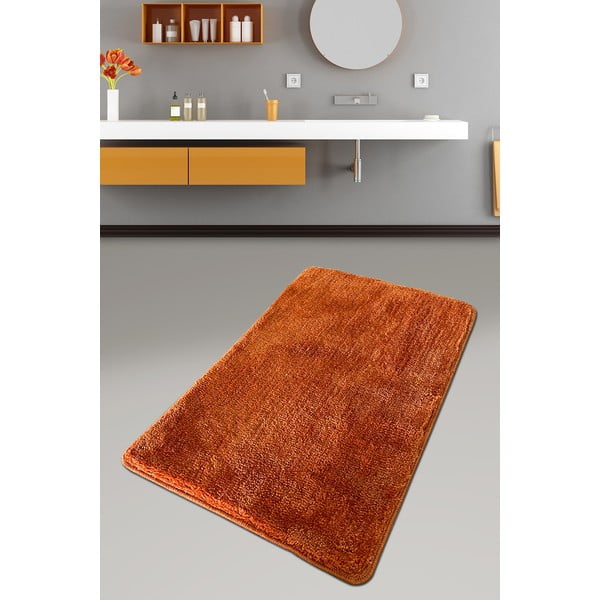Oranžová koupelnová předložka 60x100 cm Colors Of – Foutastic-image-1