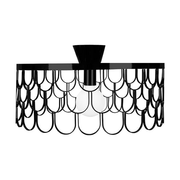 Černé stropní svítidlo Globen Lighting Gatsby, ø 50 cm