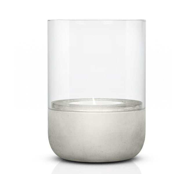 Skleněný svícen s betonovým podstavcem Blomus-image-1