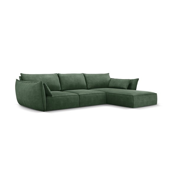 Tmavě zelená rohová pohovka (pravý roh) Vanda – Mazzini Sofas-image-2