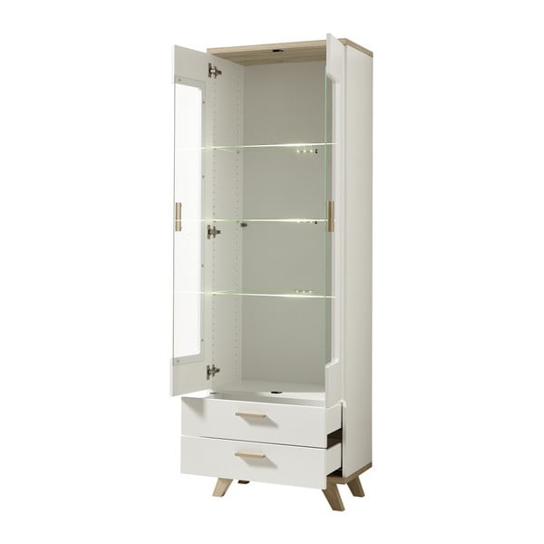Bílá vysoká vitrína Germania Oslo-image-1