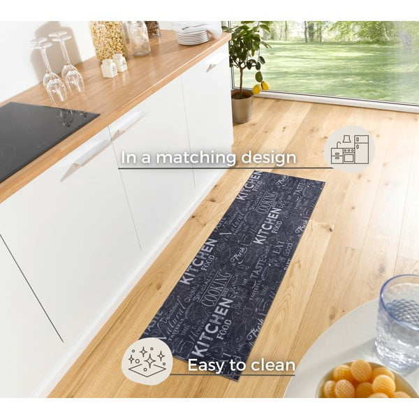 Černý koberec běhoun 50x150 cm Wild Kitchen Board – Hanse Home-image-3
