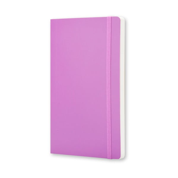 Malý světle fialový zápisník Moleskine Soft, bez linek