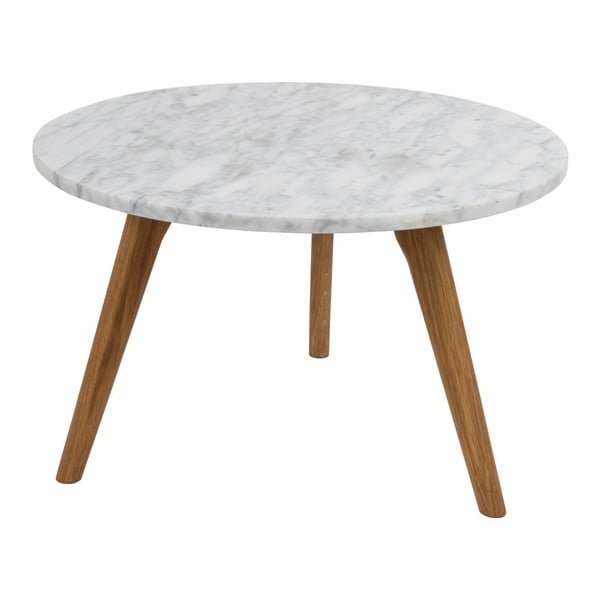 Odkládací stolek s deskou v dekoru kamene Zuiver, ⌀ 50 cm-image-1