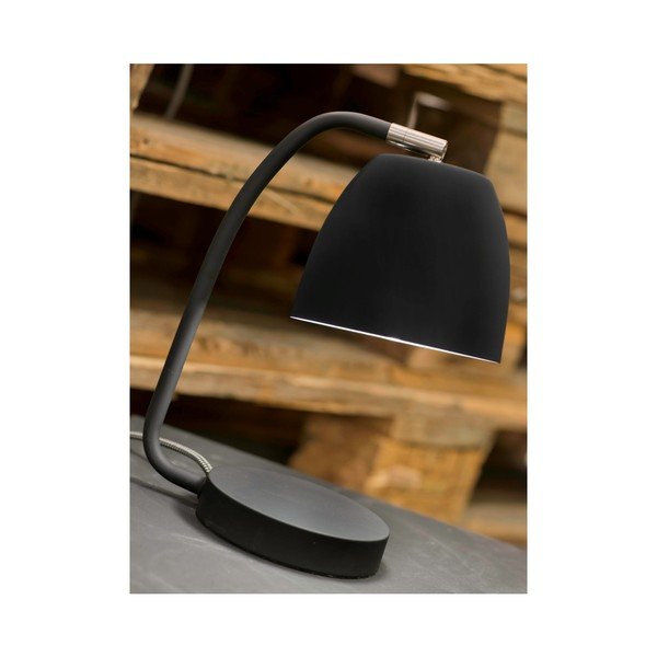 Černá stolní lampa s kovovým stínidlem (výška 28 cm) Newport – it's about RoMi-image-4