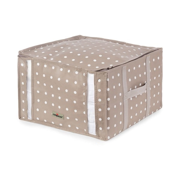Světle hnědý úložný box na oblečení Compactor Rivoli, 42 x 40 cm