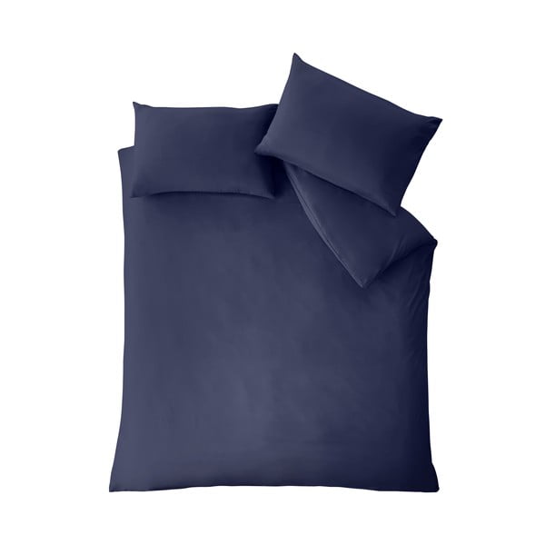 Tmavě modré povlečení na dvoulůžko 200x200 cm So Soft Easy Iron – Catherine Lansfield
