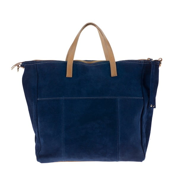 Modrá kožená kabelka Pitti Bags Judy