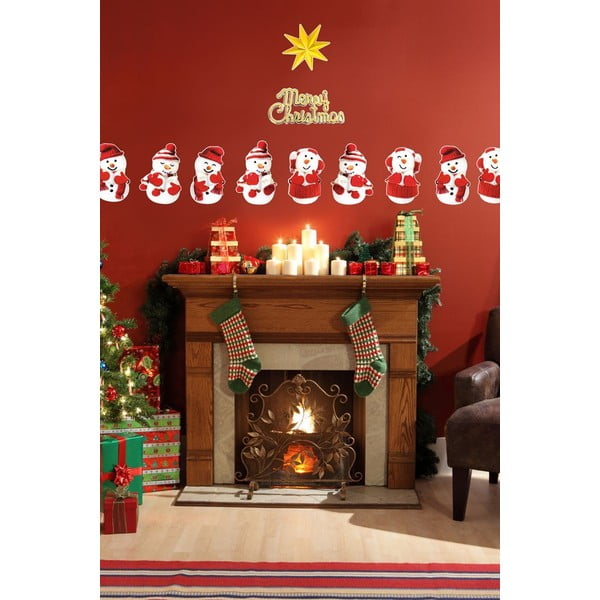 Sada 11 vánočních samolepek Ambiance Snowmen-image-4