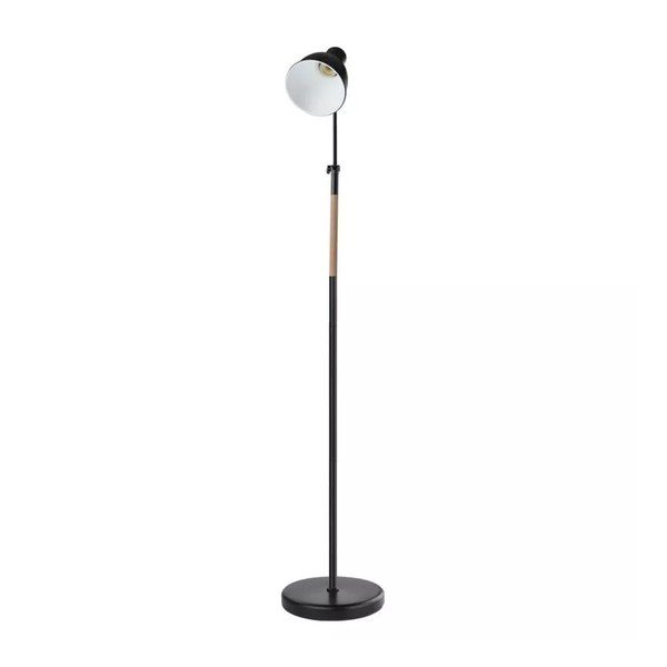 Černá stojací lampa s kovovým stínidlem (výška 150 cm) Edward – EMOS-image-2