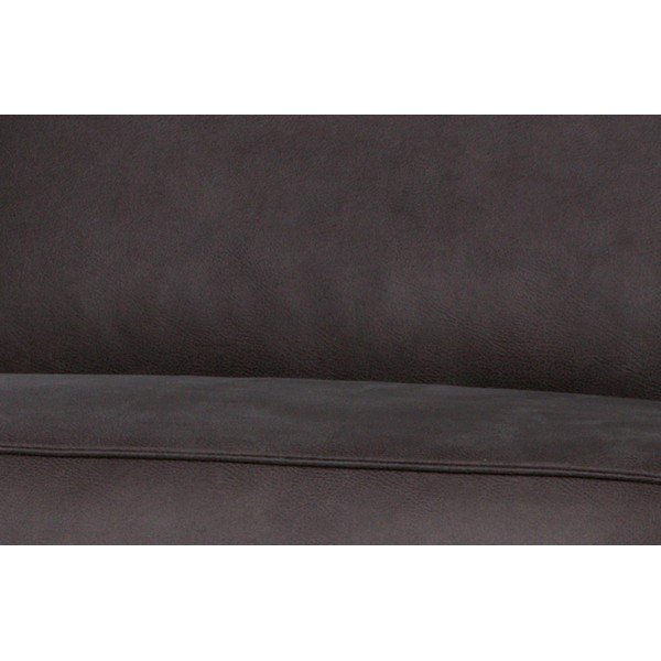 Tmavě šedá pohovka z imitace kůže BePureHome Statement, 280 cm-image-1