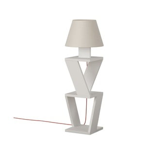 Bílá volně stojící lampa Kozena White