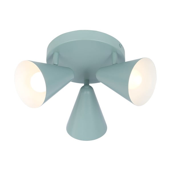 Modré stropní svítidlo s kovovým stínidlem 34x34 cm Amor – Candellux Lighting