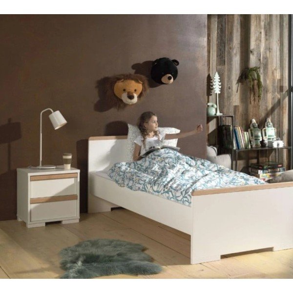 Bílý dětský noční stolek London – Vipack-image-1