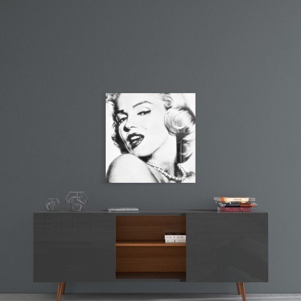 Skleněný obraz Insigne Marilyn Monroe, 40 x 40 cm-image-1
