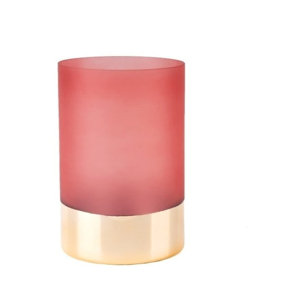 Růžovo-zlatá váza PT LIVING Glamour, výška 15 cm