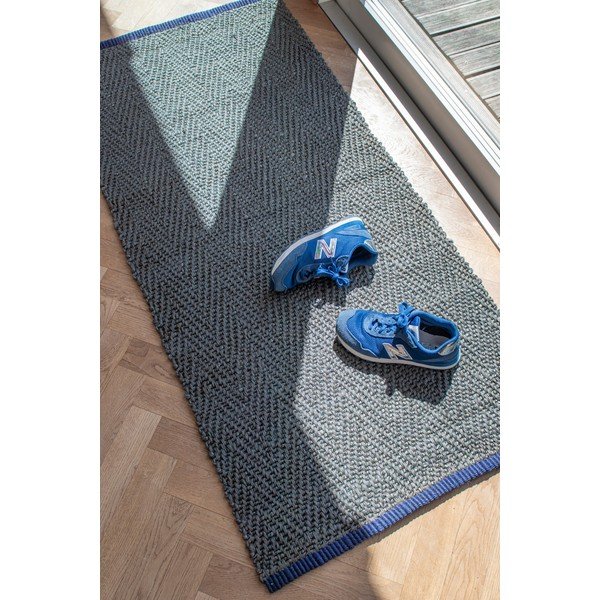 Tmavě zelený jutový běhoun 70x150 cm Notes – Mette Ditmer Denmark-image-2