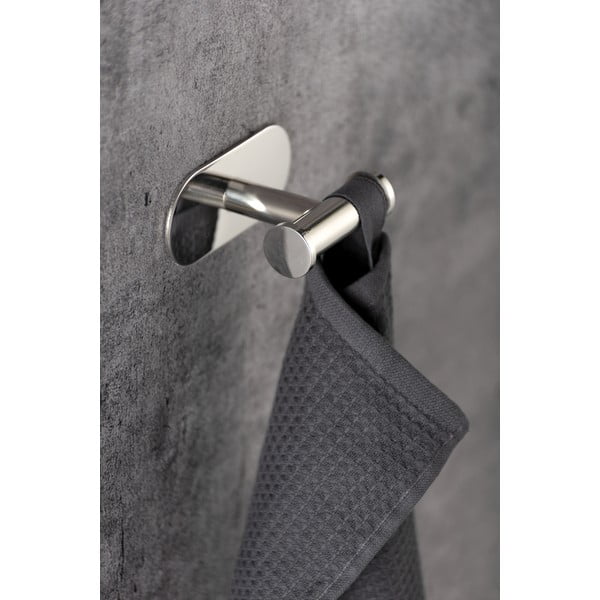 Dvojitý nástěnný háček z nerezové oceli Wenko Turbo-Loc® Orea-image-3