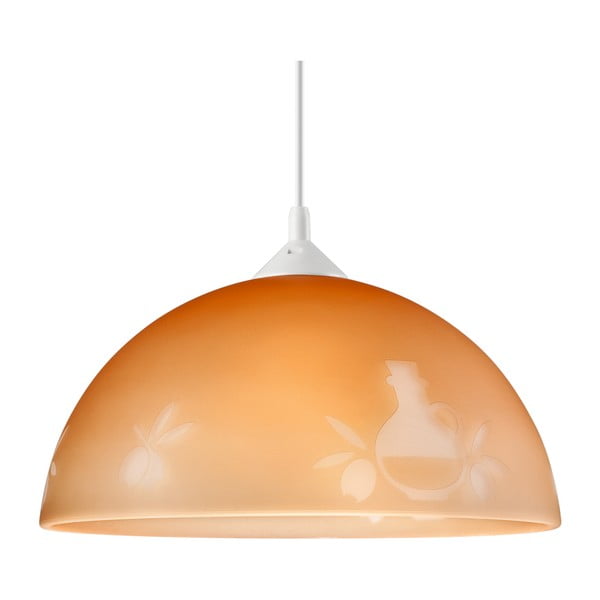 Hnědé závěsné svítidlo ø 30 cm – LAMKUR-image-1
