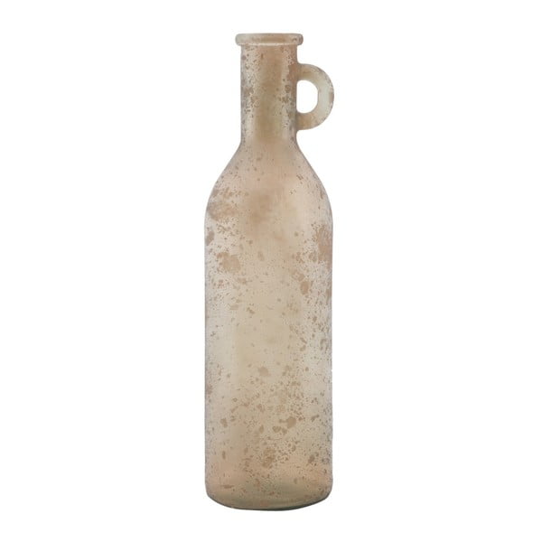 Béžová váza z recyklovaného skla Mauro Ferretti Rome, ⌀ 13 cm
