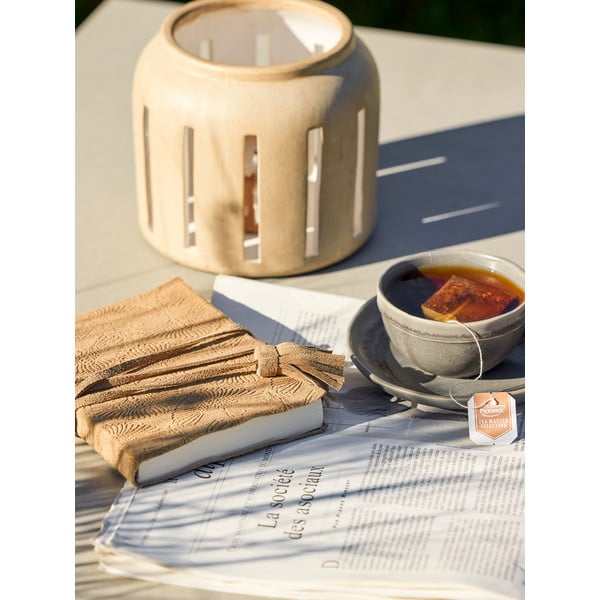 Šedé šálky v sadě 2 ks na cappuccino z kameniny 180 ml Raben – Bloomingville-image-1