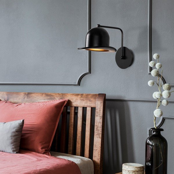 Černé nástěnné svítidlo ø 19 cm Fötr Sivani – Opviq lights-image-1