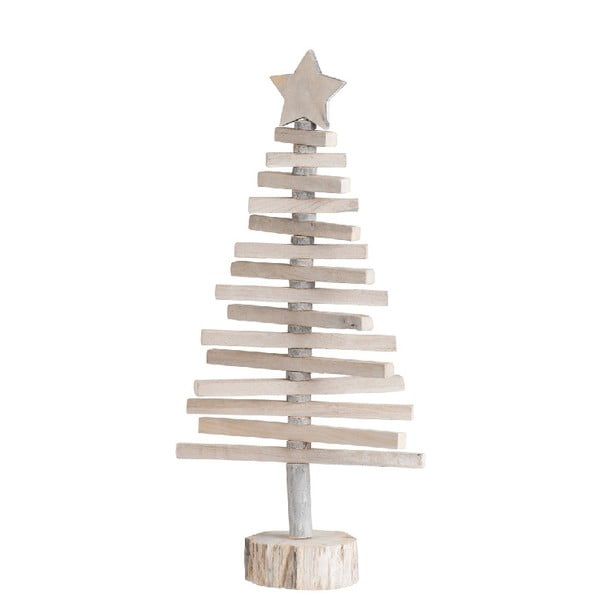 Vánoční dekorace dřevěný stromeček J-Line, výška 52 cm