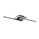 Černé LED stropní svítidlo 16x54 cm Viale – Reality