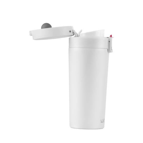 Bílý cestovní termohrnek Vialli Design Fuori, 400 ml-image-2