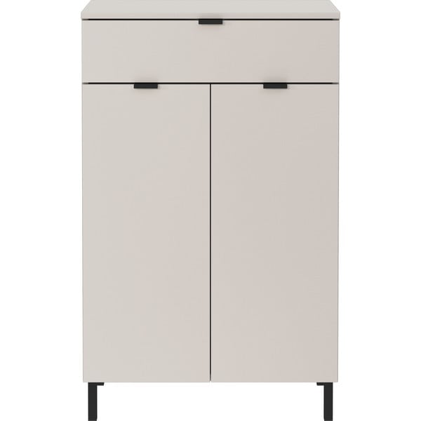 Krémová vysoká koupelnová skříňka 60x97 cm Arcena – Germania