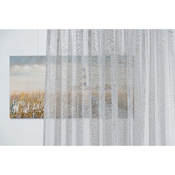 Šedá záclona 300x245 cm Carmine – Mendola Fabrics-image-1