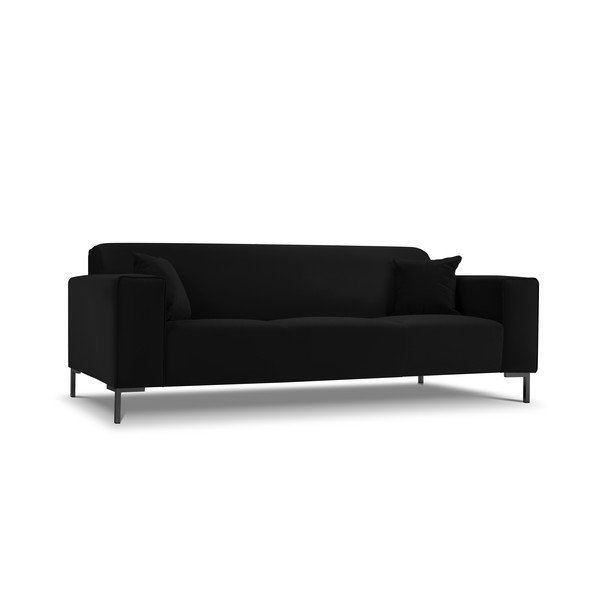 Černá sametová pohovka Cosmopolitan Design Siena-image-3