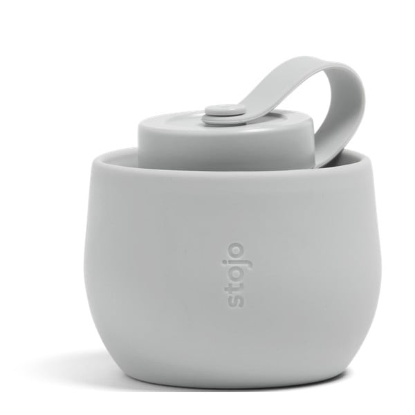 Šedá skládací láhev Stojo Bottle Cashmere, 590 ml-image-1