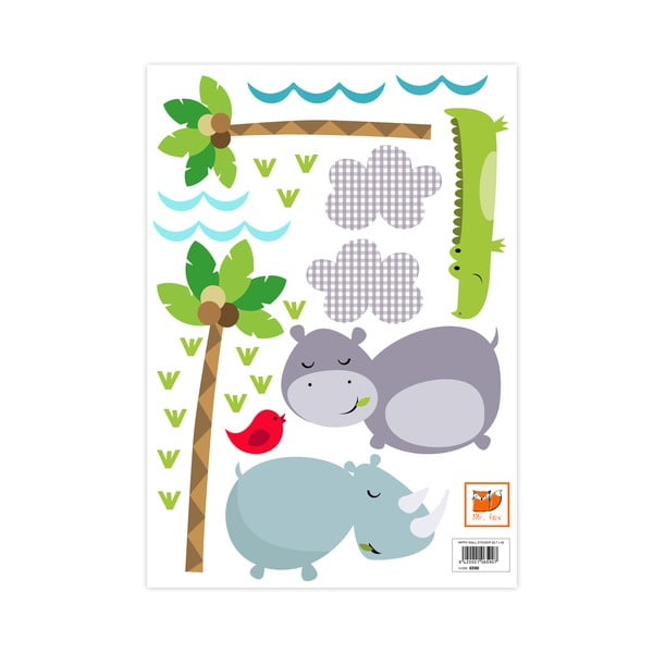 Samolepka na stěnu Hippo-image-1