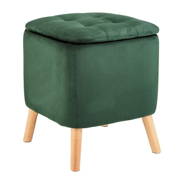 Zelený sametový taburet – Wenko-image-2