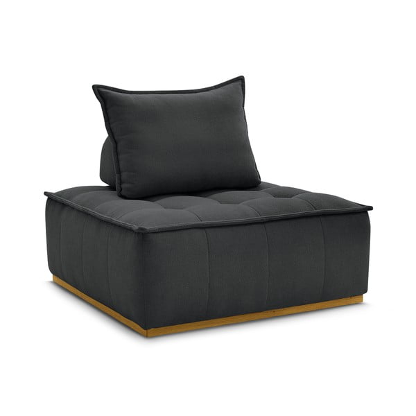 Tmavě šedé žinylkové křeslo Elisa – Bobochic Paris