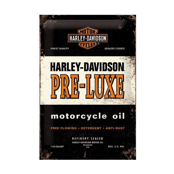 Plechová cedule Harley Pre-Luxe, 20x30 cm