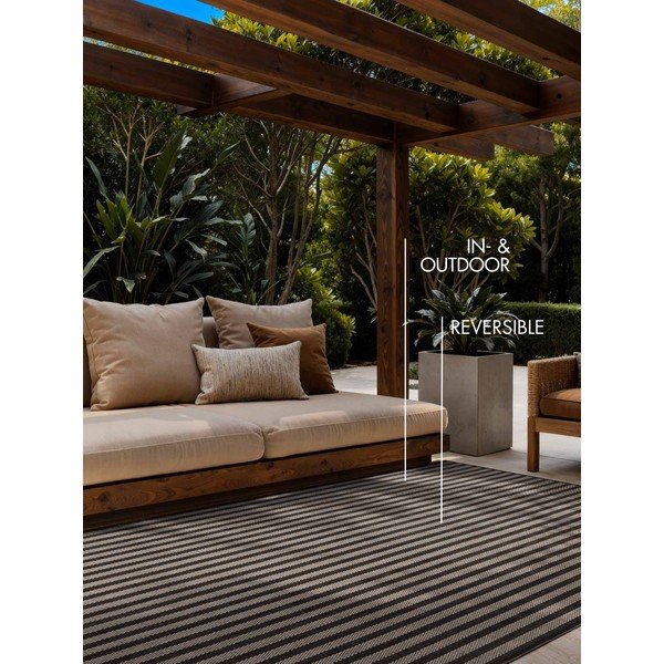 Černý/krémový vnitřní a venkovní koberec 200x300 cm Haringey Linley – Ted Baker-image-2