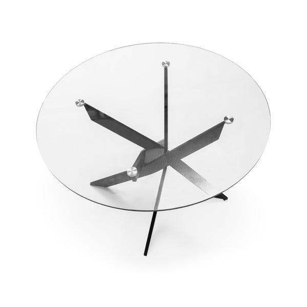 Kulatý jídelní stůl se skleněnou deskou 120x120 cm Ruth – Marckeric-image-4