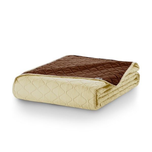 Béžovo-hnědý oboustranný přehoz z mikrovlákna DecoKing Axel, 240 x 260 cm-image-4