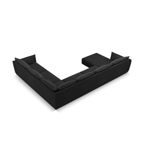 Tmavě šedá rohová pohovka (pravý roh) Vanda – Mazzini Sofas-image-3