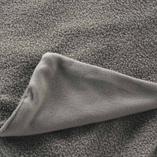 Šedá fleecová deka 180x220 cm Curly Wooly – douceur d'intérieur-image-1